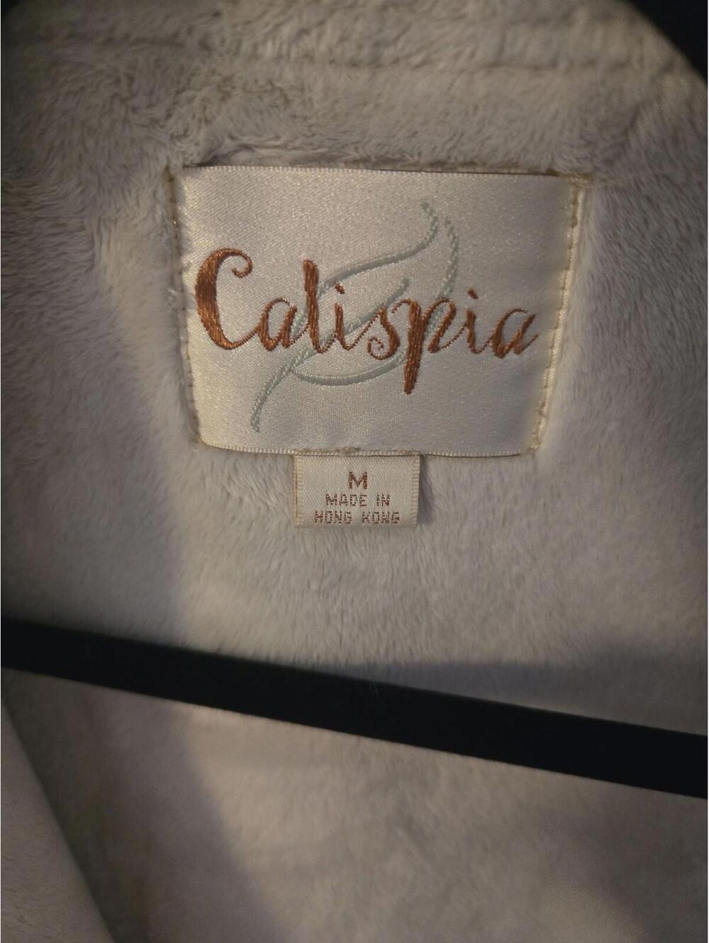 Calispia Vintage Faux Suede Shearling Lined Jacket Size M - Picture 3 of 4